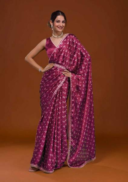 Radhe Fashion Embellished Bollywood Lycra Blend Saree - Price History