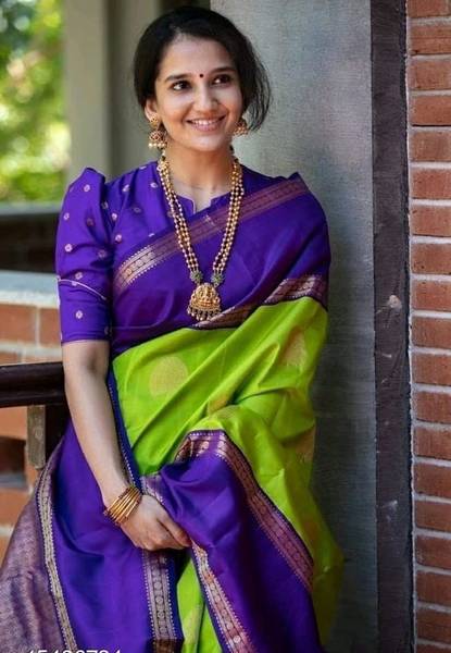 GRANTH MANIAFAB Self Design Kanjivaram Art Silk Saree