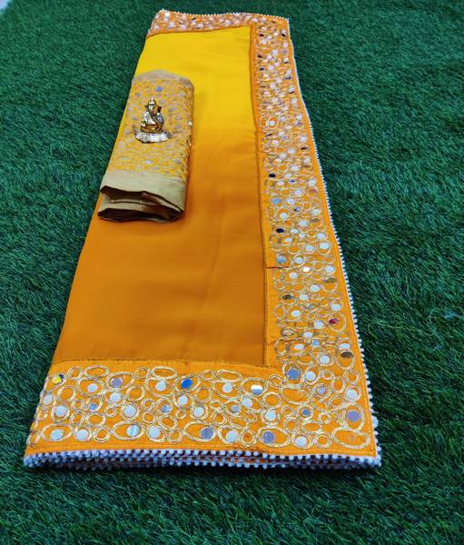 jashvicreation Embroidered Bollywood Georgette Saree
