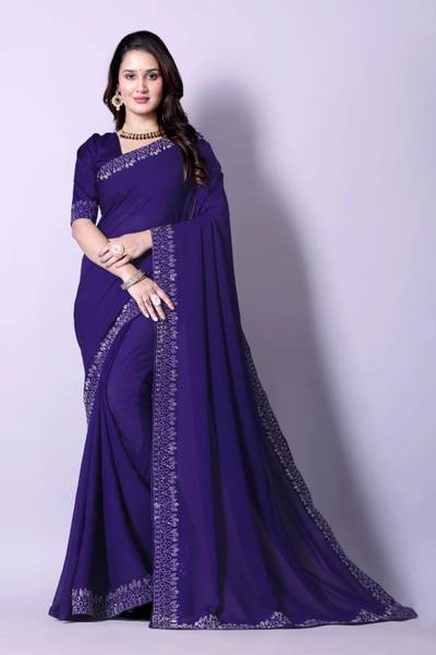 RadhikaFashion Embellished Bollywood Georgette Saree