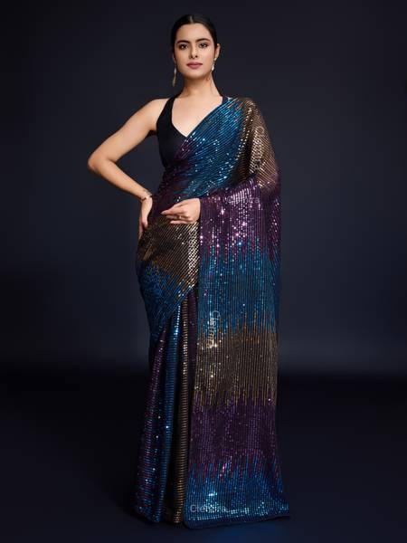 Clemira Embroidered Bollywood Georgette Saree