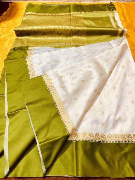 Eshaal Creation Woven Kanjivaram Art Silk, Cotton Silk Saree