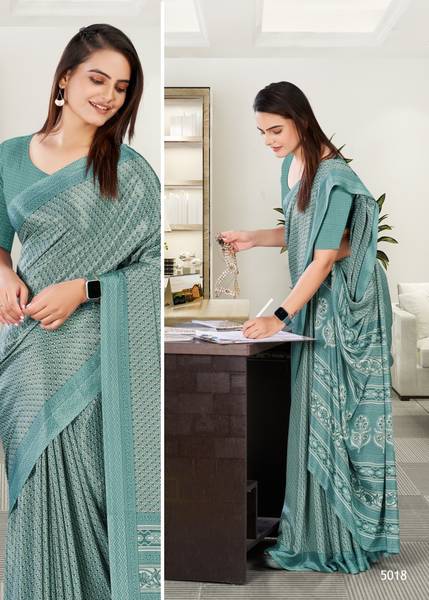 Veer Vision Printed, Floral Print Bollywood Crepe, Pure Silk Saree