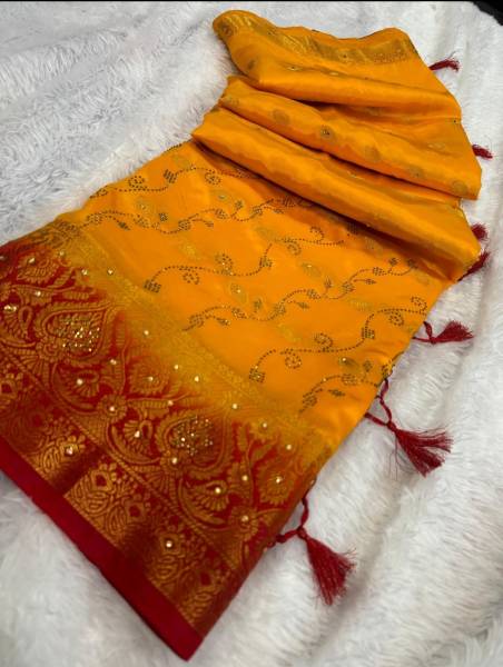 Banaras silk palace Woven Banarasi Silk Blend Saree