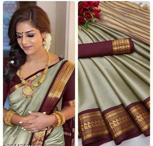 Satani enterprise Self Design Maheshwari Cotton Silk, Silk Blend Saree