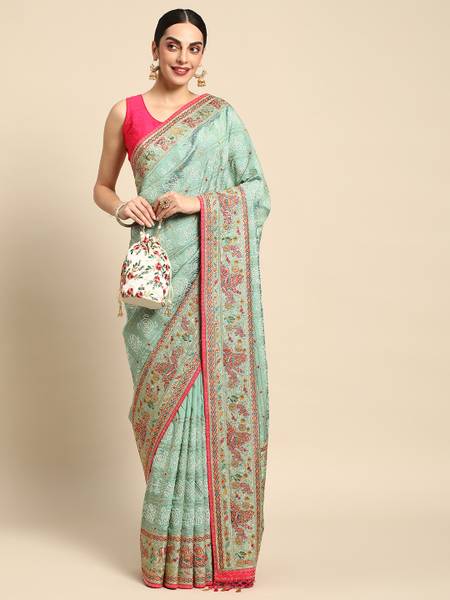 Mohey Embroidered Bollywood Art Silk Saree
