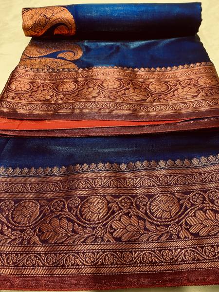 SHOPEEZY TEX FAB Woven Banarasi Silk Blend Saree