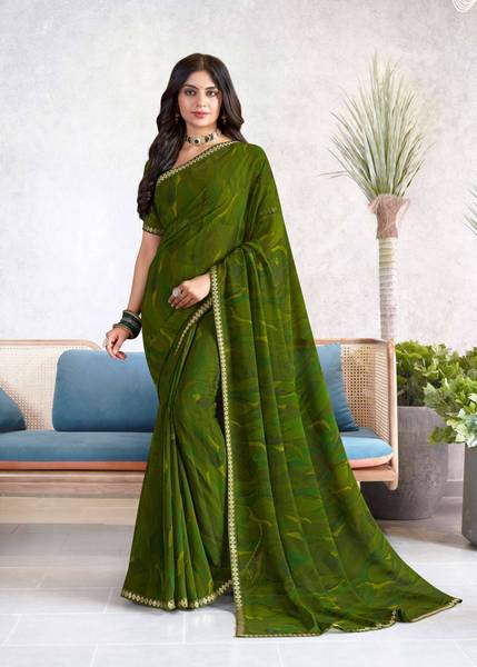 Laxmipati sarees Geometric Print Daily Wear Georgette Saree