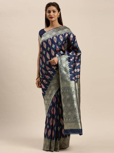 Divastri Woven Banarasi Silk Blend Saree