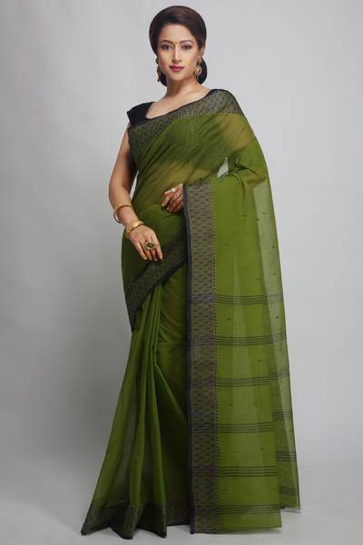 WoodenTant Woven Tant Pure Cotton Saree