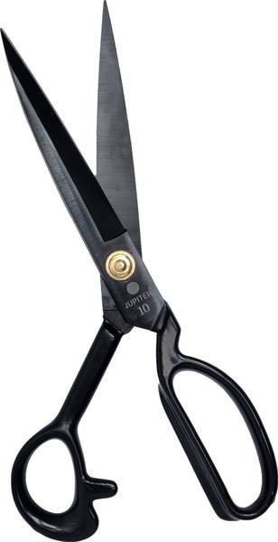 JUPITER Premium Tailoring Scissor, A-250, 10 inches, Black with Rubber Handle Scissors