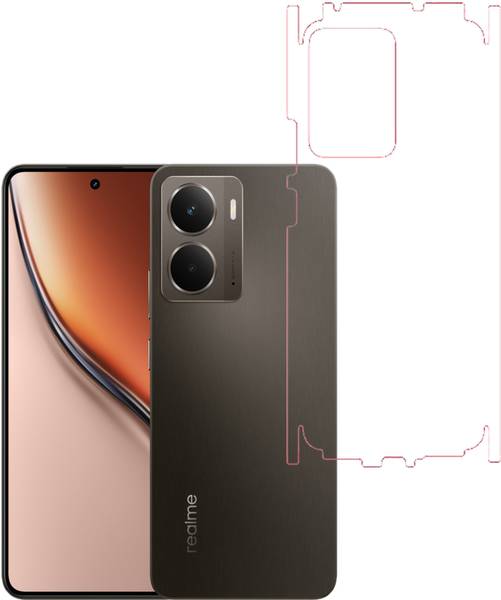 VAYUVAULT Back Screen Guard for realme P3 5G, Back Screen Guard Glossy finish, Back Screen Guard With Side