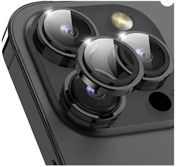 Beanny Camera Lens Protector for Apple iPhone 14 Pro Max, iPhone 14 Pro, Iphone 14 Pro Edge to Edge Black Ring