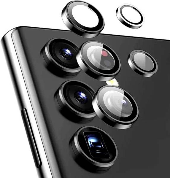 Tech Konnect Camera Lens Protector for Samsung Galaxy S23 Ultra, Samsung Galaxy S23 Ultra Ring Protector( Black)