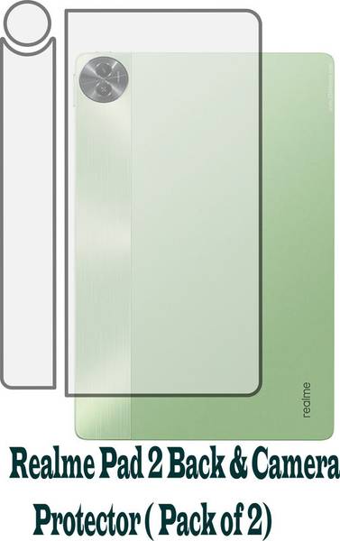 RapTag Edge To Edge Screen Guard for Realme Pad 2 Back + Camera Lens (.0.763)