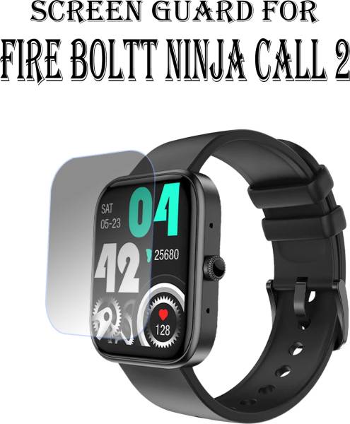 ejzatex Edge To Edge Screen Guard for Fire Boltt Ninja Call 2 Smartwatch