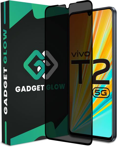 Gadget Glow Edge To Edge Tempered Glass for Vivo T2 5G, Vivo T2, iQOO Z7s, iQOO Z7 5G, (Privacy Anti Spy)