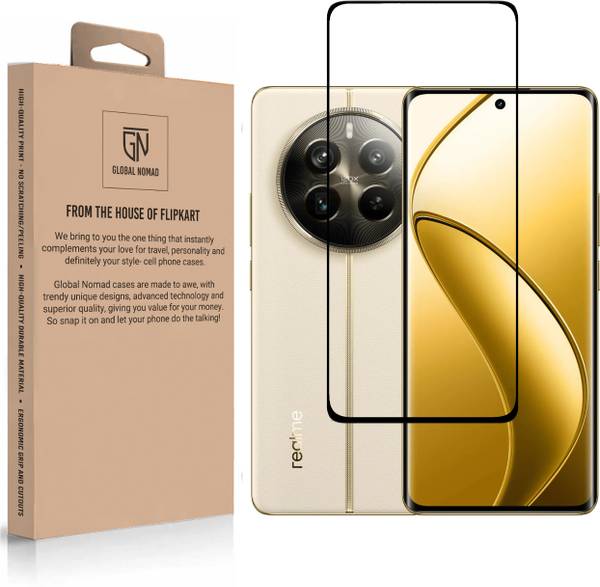 GLOBAL NOMAD Edge To Edge Tempered Glass for realme 12 Pro 5G, realme 12 Pro+ 5G