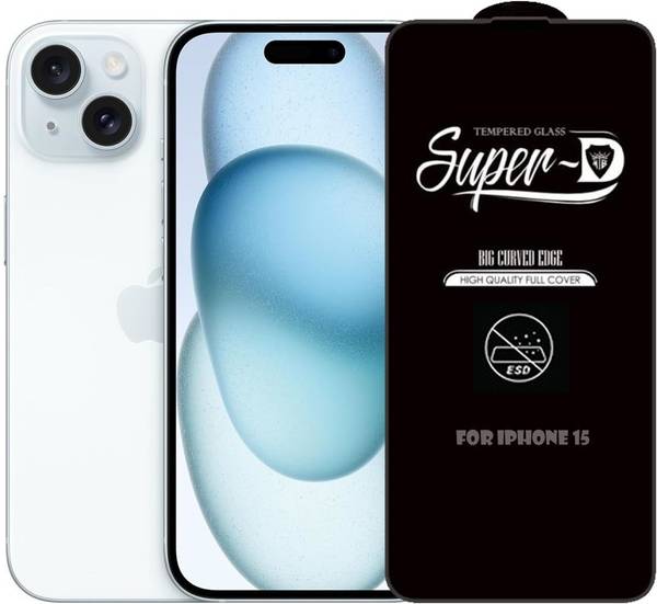 TechWings Edge To Edge Tempered Glass for Apple iPhone 15