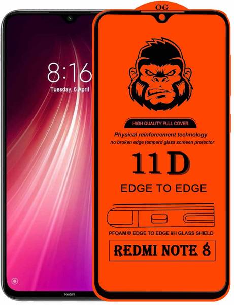 Xester Edge To Edge Tempered Glass for REDMI NOTE 8