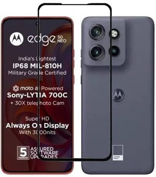 LIKEDESIGN Edge To Edge Tempered Glass for MOTO Edge 50 Neo, MOTOROLA Edge 50 Neo
