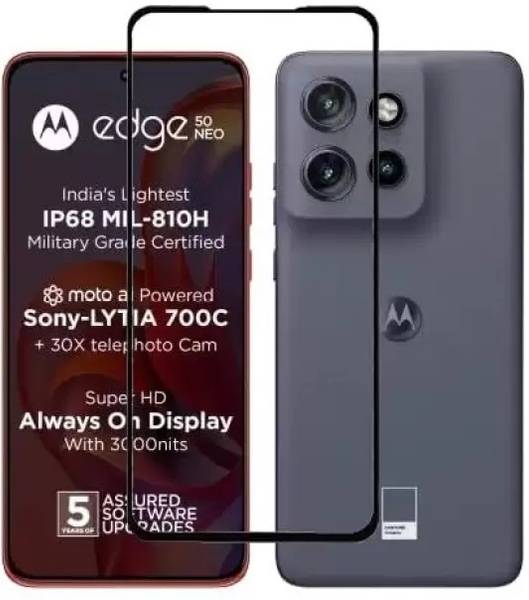 INFISRI Edge To Edge Tempered Glass for Moto Edge 50 Neo 5G
