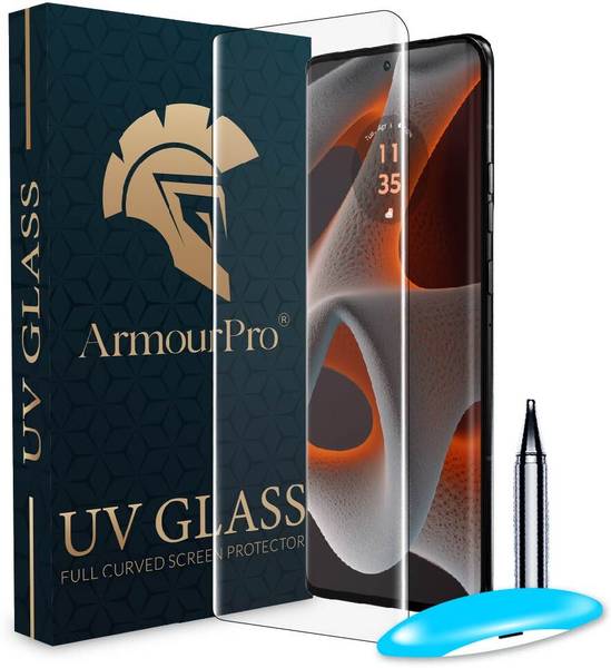 ArmourPro Edge To Edge Tempered Glass for Motorola Edge 50 Pro 5G, Motorola Edge 50 Pro, Edge 50 Pro 5G, Edge50 Pro, Moto Edge 50 Pro 5G, UV Curved Sc...