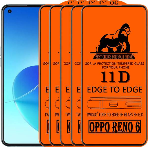 TWIGLO Edge To Edge Tempered Glass for OPPO RENO 6