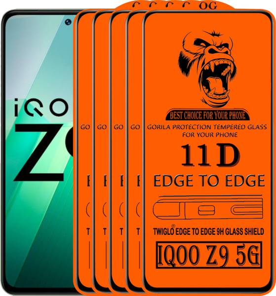 TWIGLO Edge To Edge Tempered Glass for IQOO Z9 5G