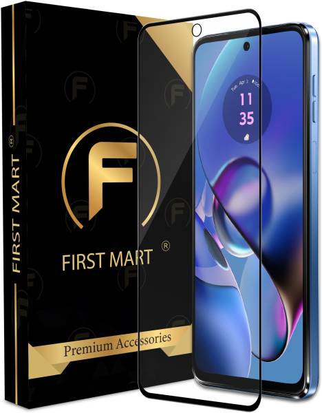 FIRST MART Edge To Edge Tempered Glass for MOTOROLA G54 5G, Motorola G54, Moto G54 5G, Moto G54