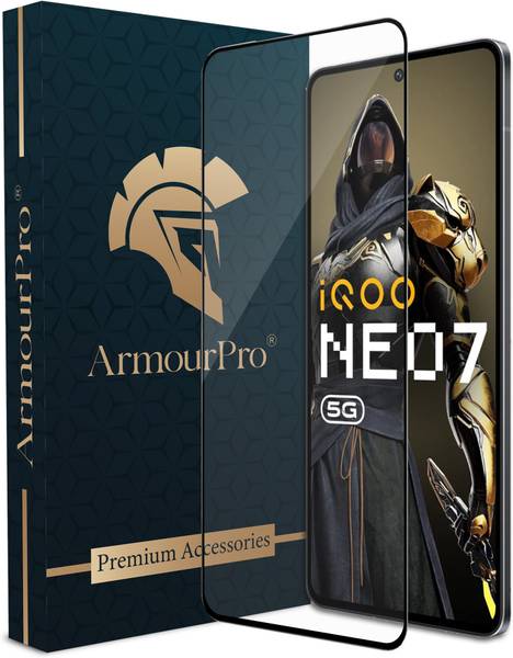 ArmourPro Edge To Edge Tempered Glass for iQOO Neo 7 5G, Neo 7 Pro 5G, iQOO 9T 5G, iQOO 11 5G