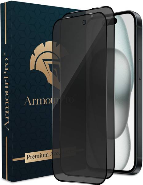 ArmourPro Edge To Edge Tempered Glass for iPhone 15, Apple iPhone 15, iPhone 14 Pro, Apple iPhone 14 Pro