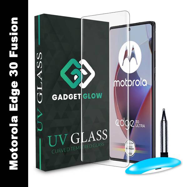 Gadget Glow Edge To Edge Tempered Glass for MOTOROLA Edge 30 Ultra, MOTOROLA Edge 30 Ultra, Moto Edge 30 Ultra, Edge 30 Ultra, UV Glue Screenguard