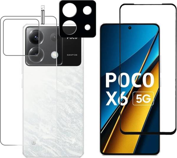 ASVALBUY Front and Back Screen Guard for POCO X6 5G