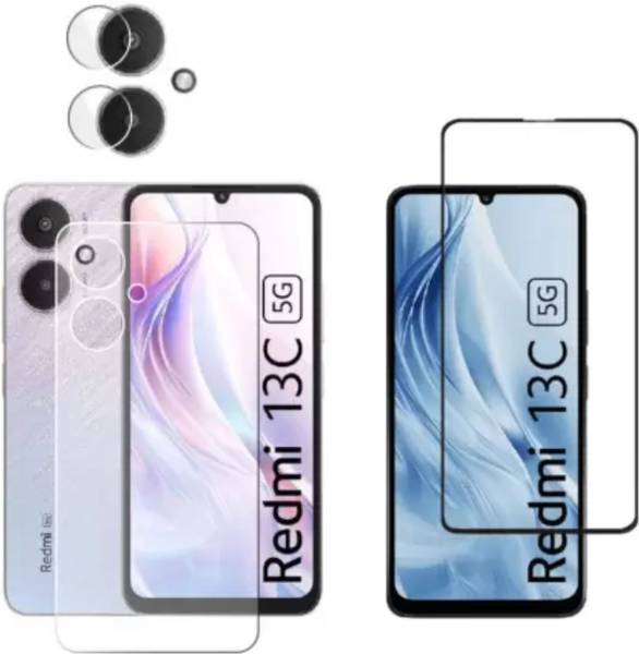 chakoor Front and Back Tempered Glass for Redmi 13C 5g