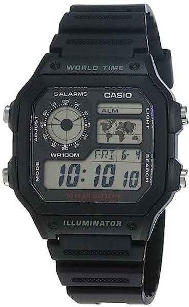 Casio youth grey cheap dial men's watch