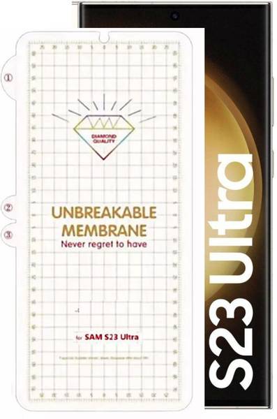 Tech Konnect Screen Guard for Samsung Galaxy S23 Ultra, Samsung Galaxy S23 Ultra Thin Membrane Screenguard, Samsung S23 Ultra Screen Protector