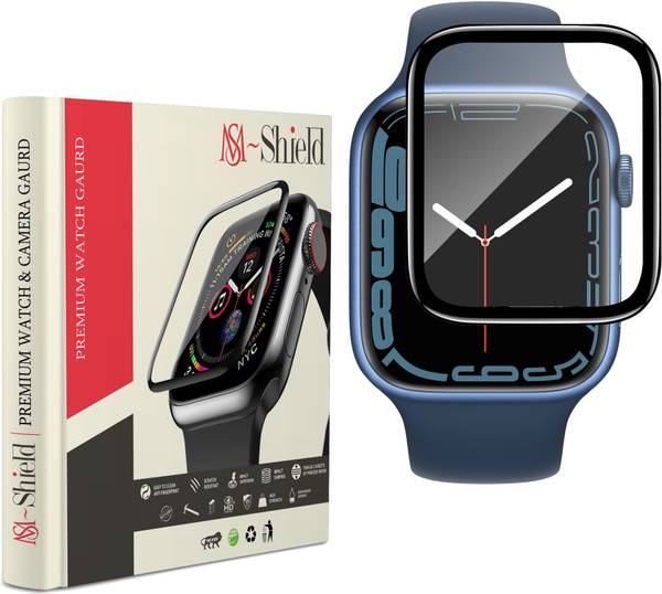 MS-Shield Screen Guard for Apple Watch Series 7  45mm, PMMA Full Coverage Screen Protector