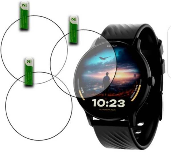 DOWRVIN Tempered Glass Guard for BOULT DIRE 1.38 SMART WATCH TEMPERED GLASS( PACK OF 3)