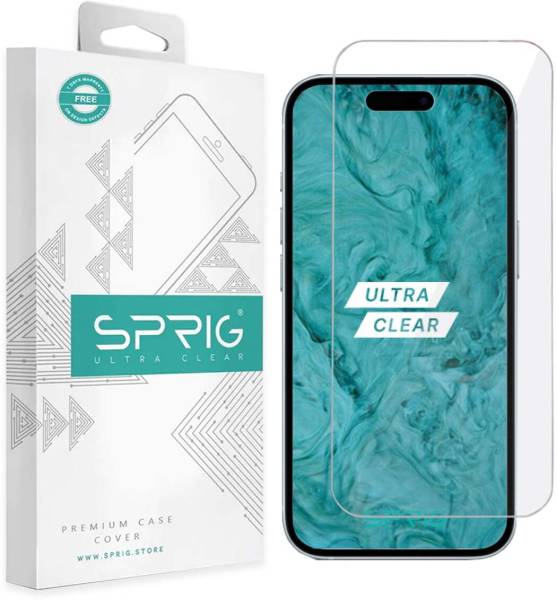 Sprig Tempered Glass Guard for Apple iPhone 15 Pro, iPhone 15 Pro, 15 Pro