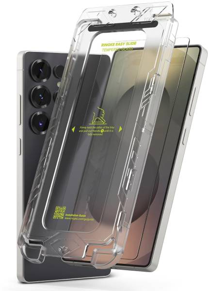 Ringke Tempered Glass Guard for Samsung Galaxy S25 Ultra, Easy Slide Glass