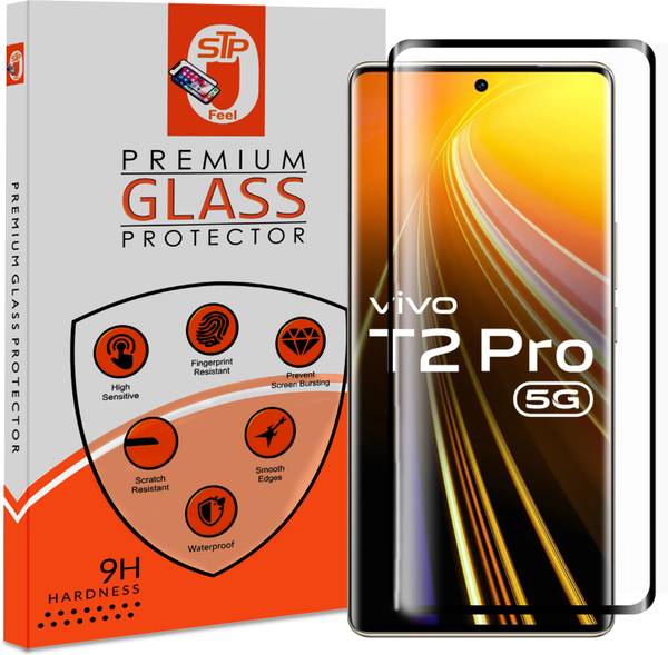 Maxboost Tempered Glass Guard for Vivo T2 Pro / Vivo V27 / Vivo V27 Pro Advanced Black Border Screen Protector