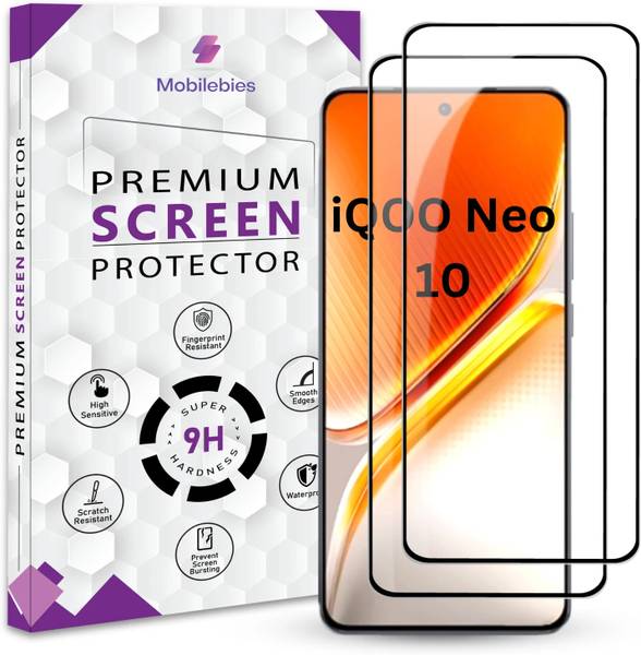 Mobilebies Tempered Glass Guard for iQOO Neo 10 5G Premium Screen Protector Guard with Easy Installation Kit