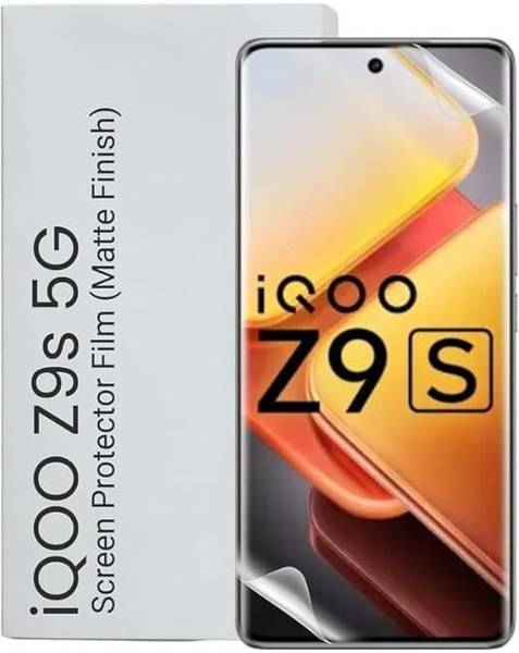 VTINVAN Tempered Glass Guard for Matte Screen Protector for IQOO Z9s 5G / IQOO Z9s Pro 5G (6.78 Inch, Pack of 1) Nano Membrane Case Friendly Full Edge...