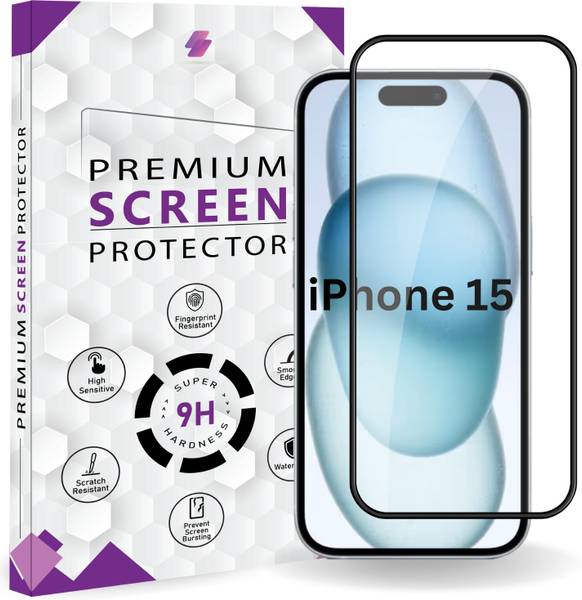 Qoisa Tempered Glass Guard for iPhone 15 Elite Screen Protector Guard with Easy Installation Kit