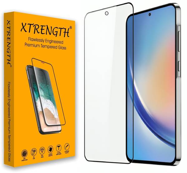 XTRENGTH Tempered Glass Guard for Samsung Galaxy M35 5G, Samsung Galaxy A35 5G, Samsung Galaxy A55 5G, with Easy Installation Kit