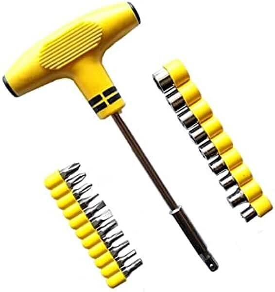 Anshi Batch Head T Shape Screwdriver Set Ratchet Pawl Socket Screwdriver set Combination Screwdriver Set