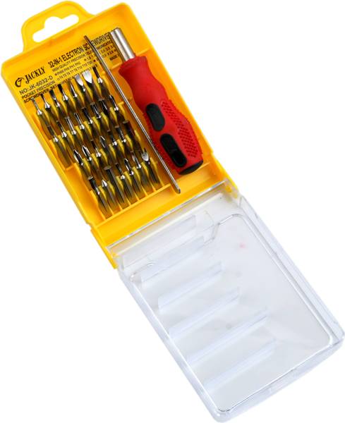 ALYRATOOLS Jackly JK 6032D Precision Screwdriver Set | 32-in-1 Interchangeable Tool Kit Ratchet Screwdriver Set