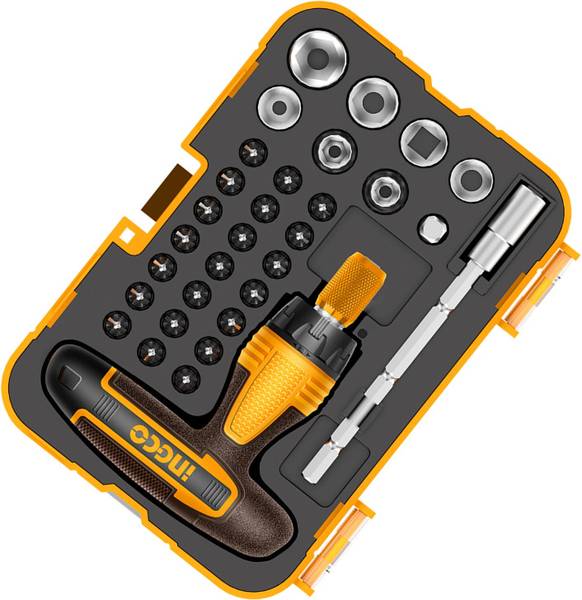 INGCO 31 PCS T-Handle Wrench Screwdriver Set|Power tools|Hand tools|Constructions Tool Ratchet Screwdriver Set