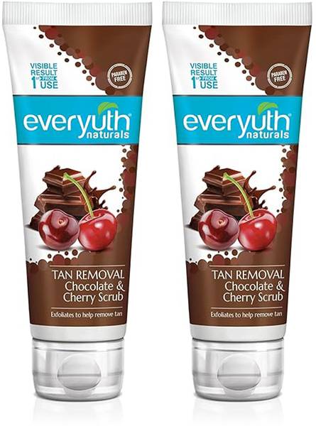 Everyuth Naturals Tan Rwmoval Chocolate & Cherry Scrub (2X100g) Scrub